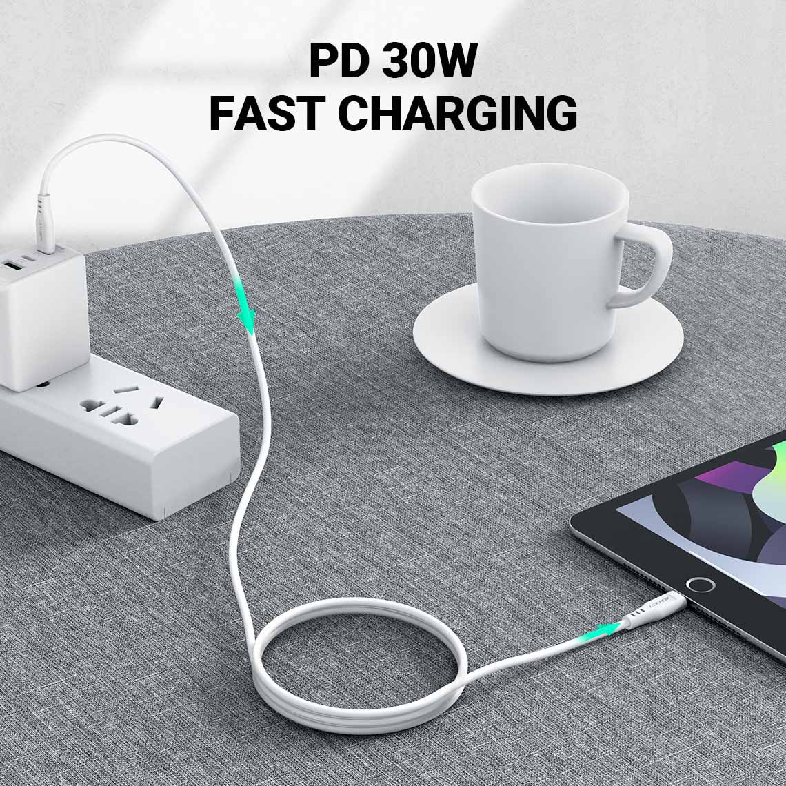ACEFAST C3 01 30W PD MFI Certified USB C to Lightning Cable 4
