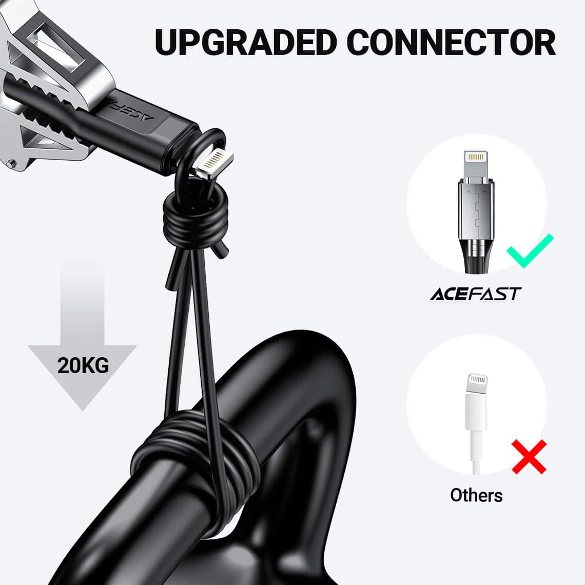 ACEFAST C3 01 30W PD MFI Certified USB C to Lightning Cable 8