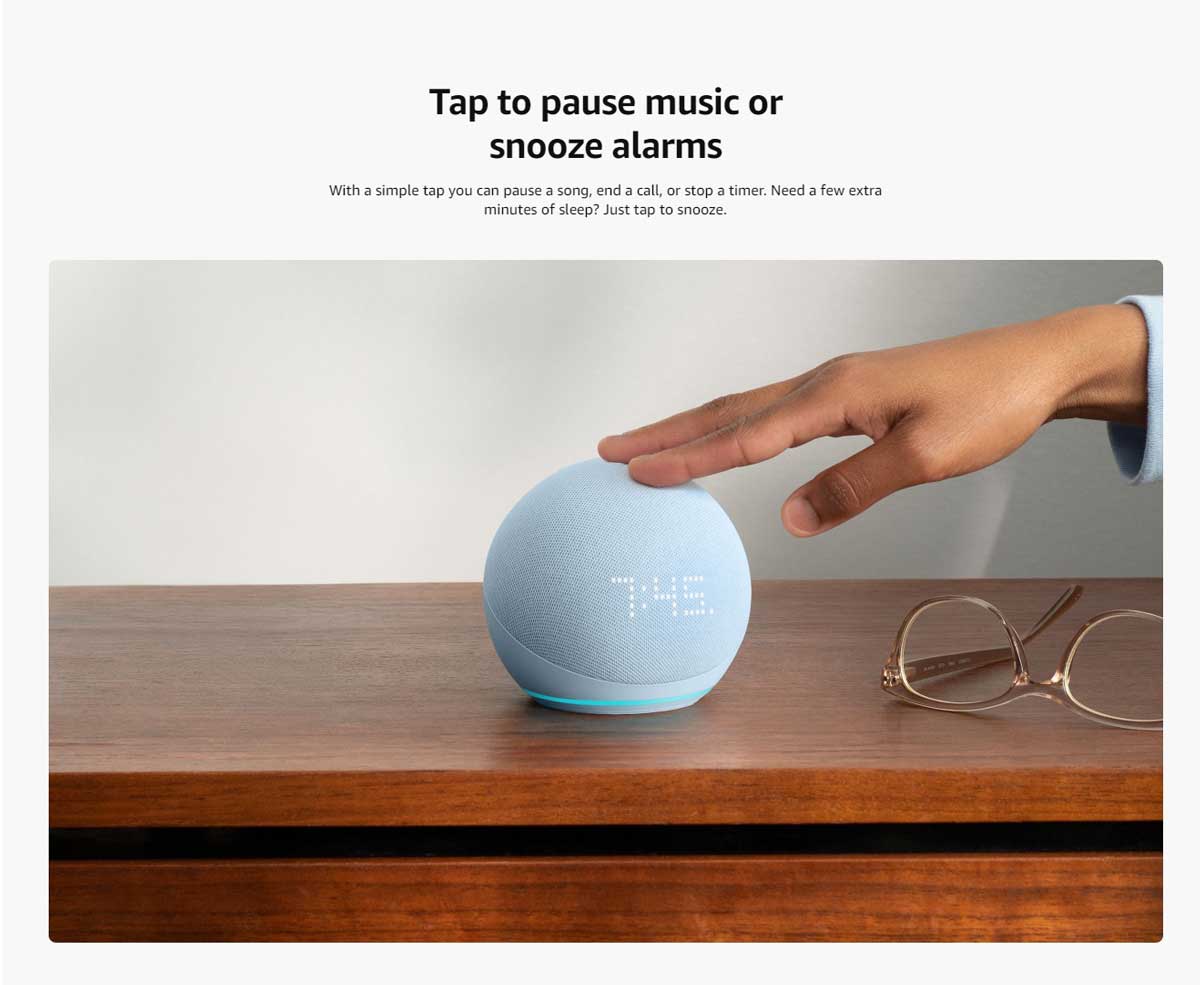 Amazon Echo Dot 5th Gen Speaker with Clock 2