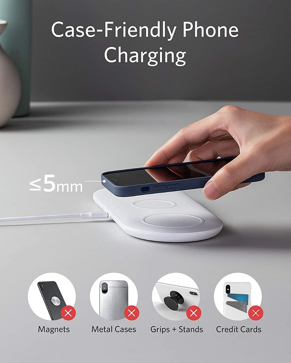 Anker PowerWave 3 in 1 Qi Certified Pad Wireless Charging Station 7