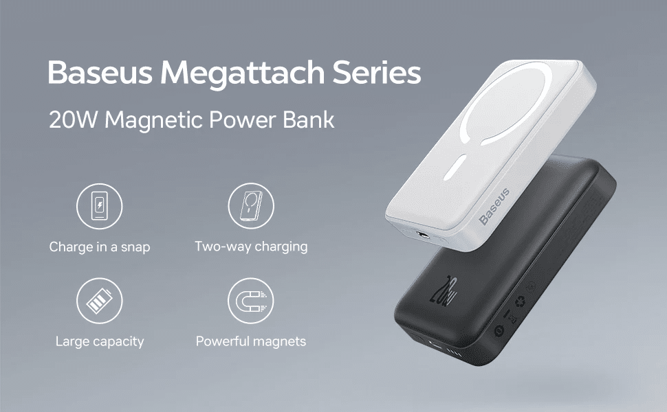 Baseus 20W 10000mAh Magnetic Portable Charger 8