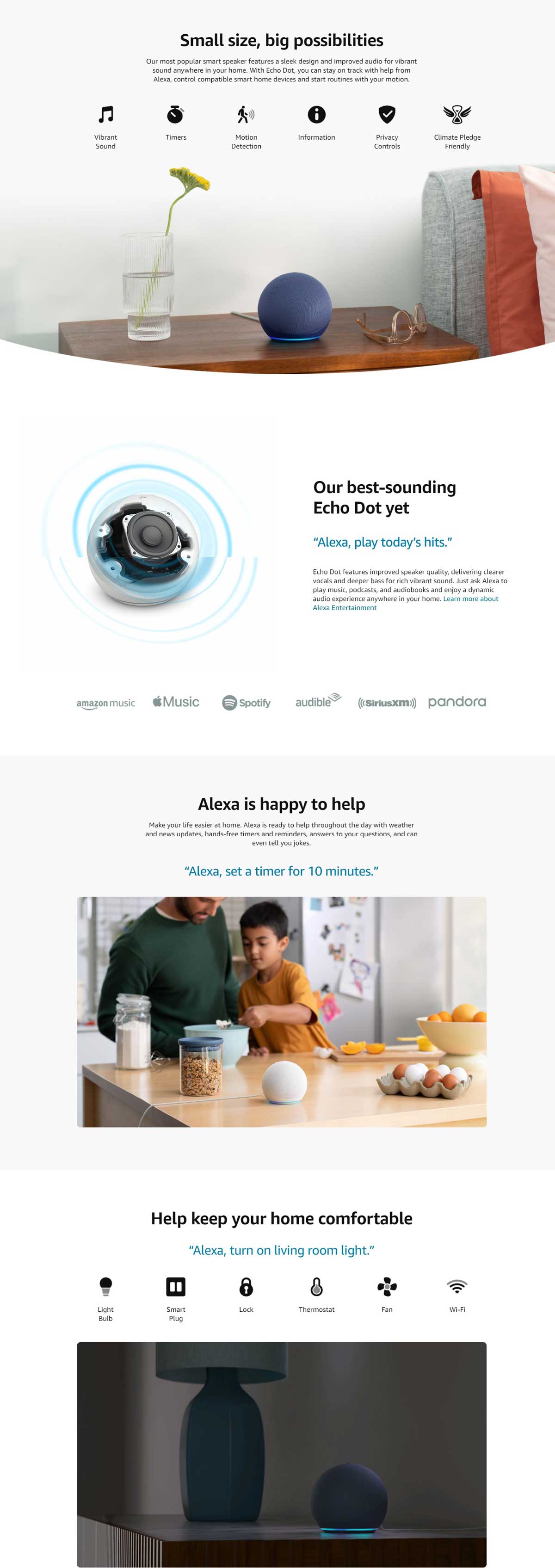 Echo Dot 5th Gen Smart Speaker with Alexa 5