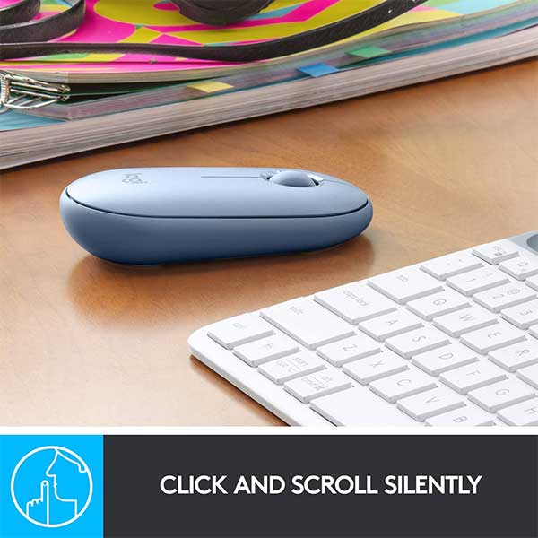 Logitech M350 Pebble Bluetooth and Wireless Mouse 3