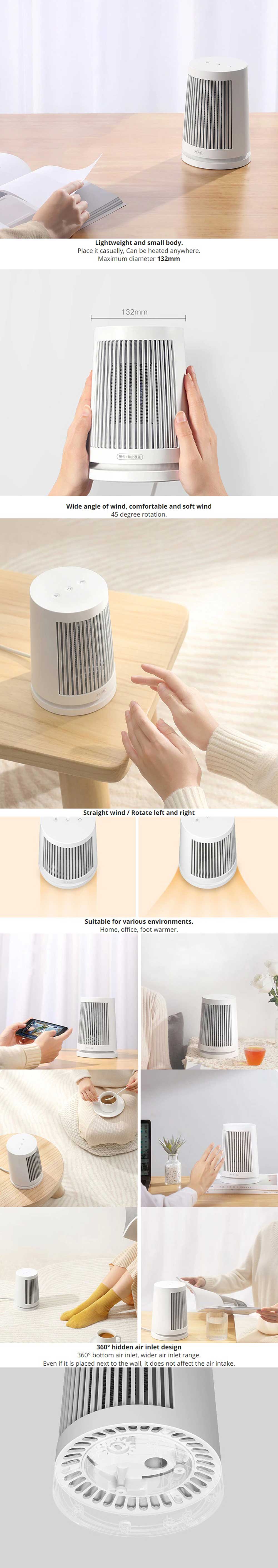 Xiaomi Mijia Desktop Electric Heater 600W ZMNFJ01YM 4