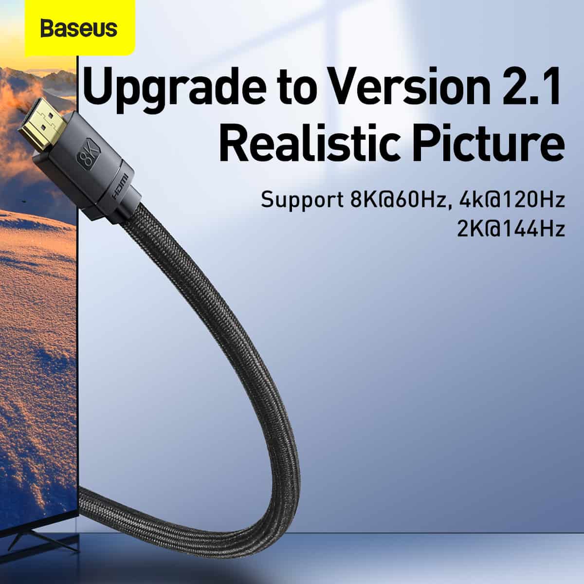 Baseus High Definition Series HDMI 8K to HDMI 8K Adapter Cable 4