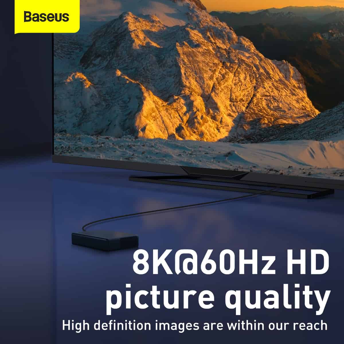 Baseus High Definition Series HDMI 8K to HDMI 8K Adapter Cable 5