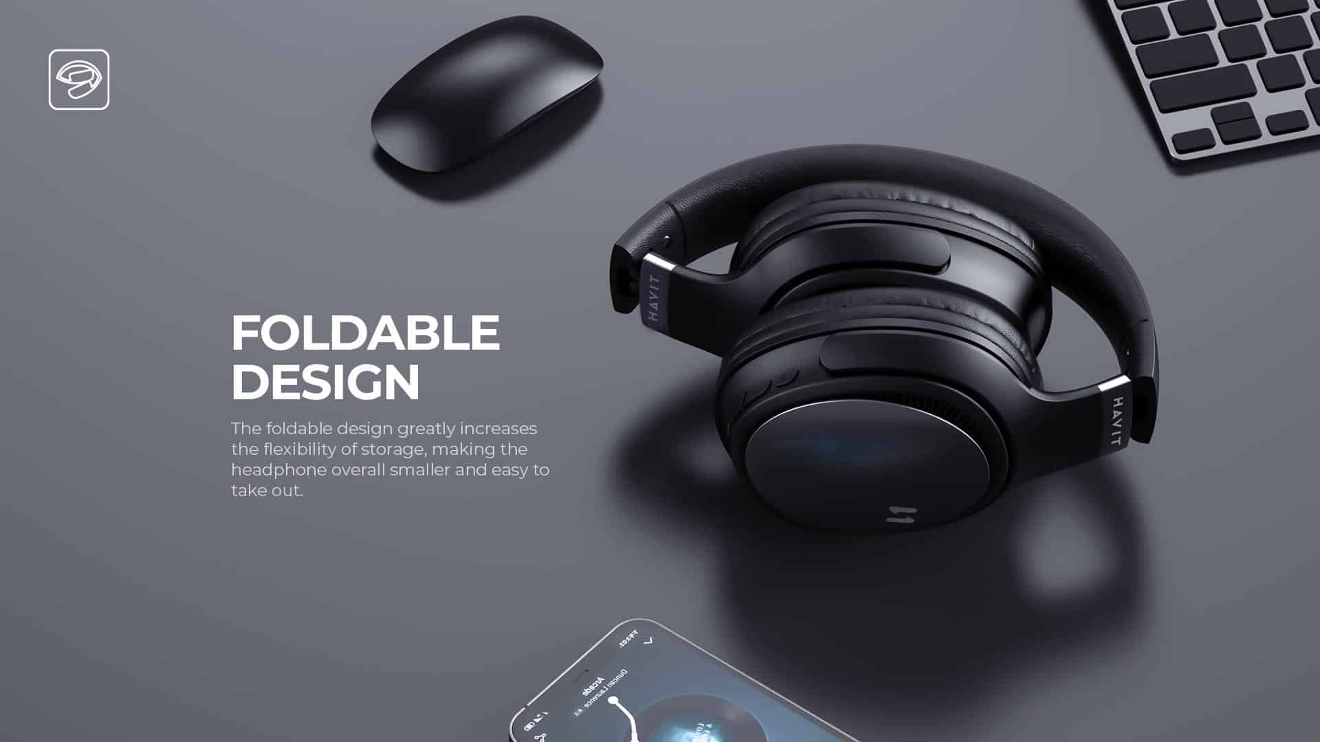 Havit H630BT Wireless Foldable Headphones 6