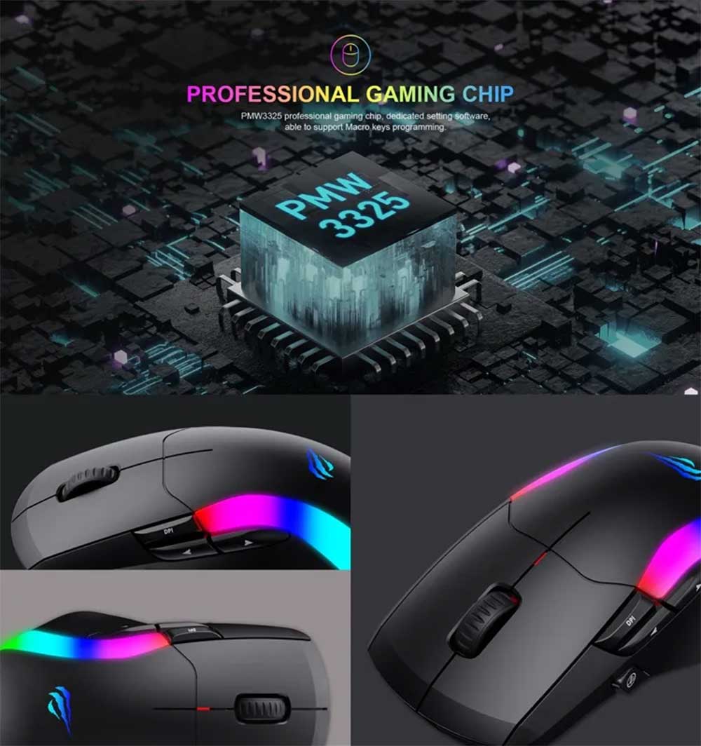 Havit MS959 RGB Backlit Programmable Gaming Mouse 7