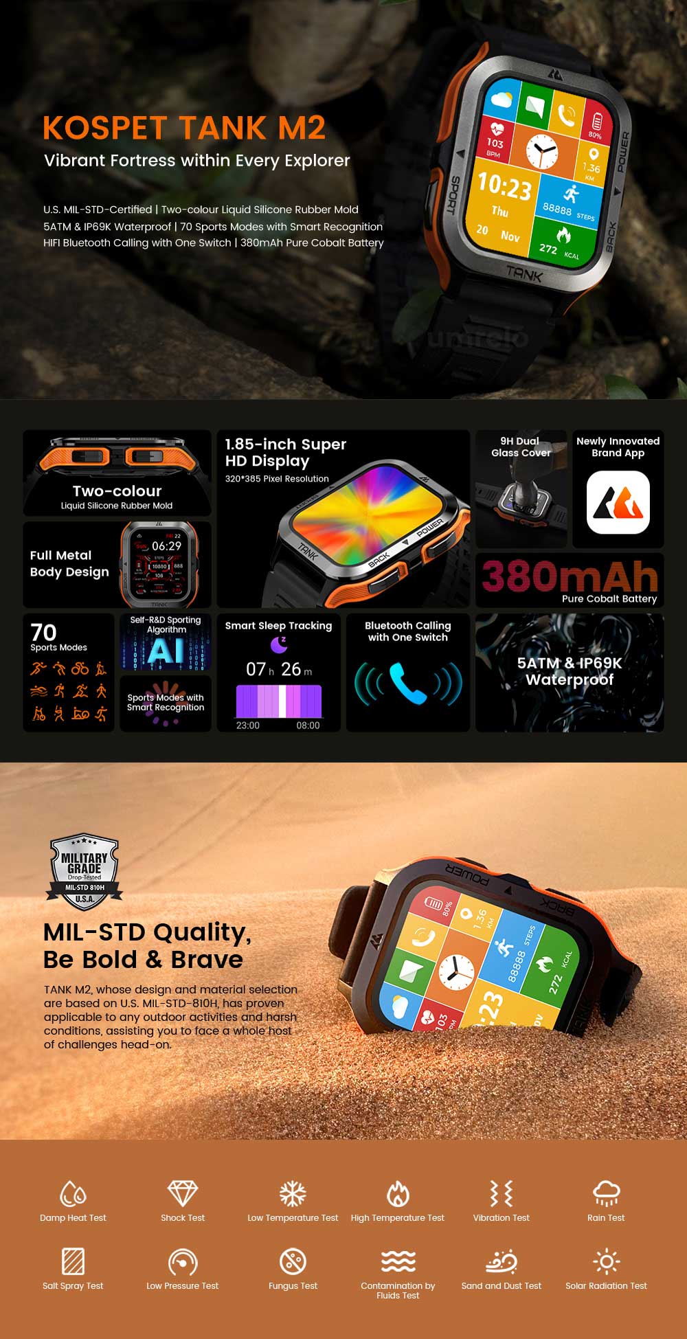 KOSPET TANK M2 Smart Watch 3