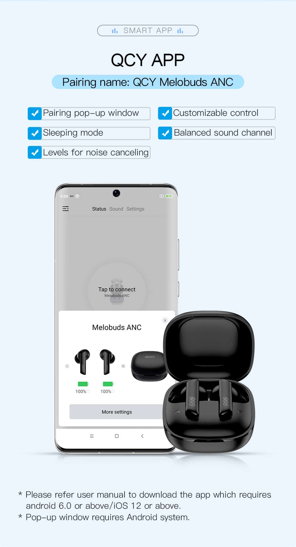 QCY HT05 Melobuds ANC True Wireless Earbuds 11