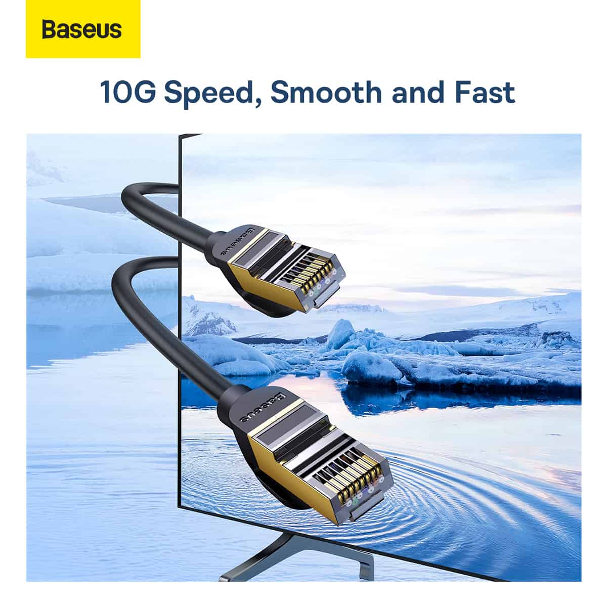 Baseus High Speed RJ45 10Gigabit Round Type Network Cable 9