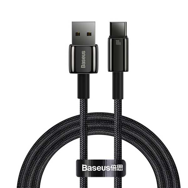 Baseus Tungsten Gold 100W USB to Type-C Fast Charging Data Cable