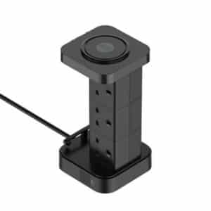 LDNIO SKW6457 6 Outlet USB Tower Extension Power Socket with 15W Wireless Charger 4