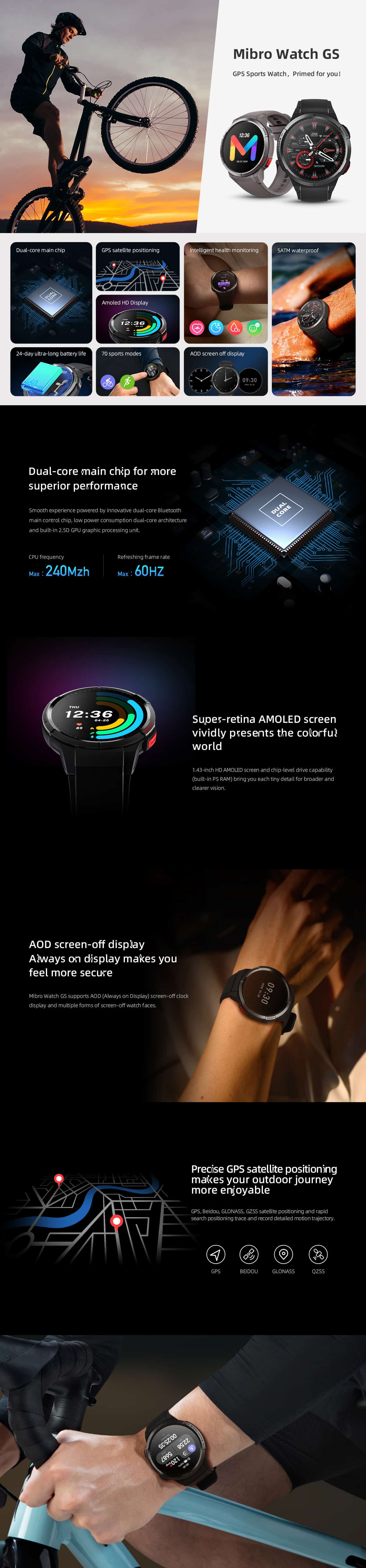 Mibro Watch GS AMOLED Smart Watch 3