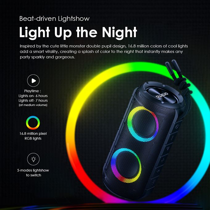Oraimo Rover 12W RGB Lights Bluetooth Speaker 3