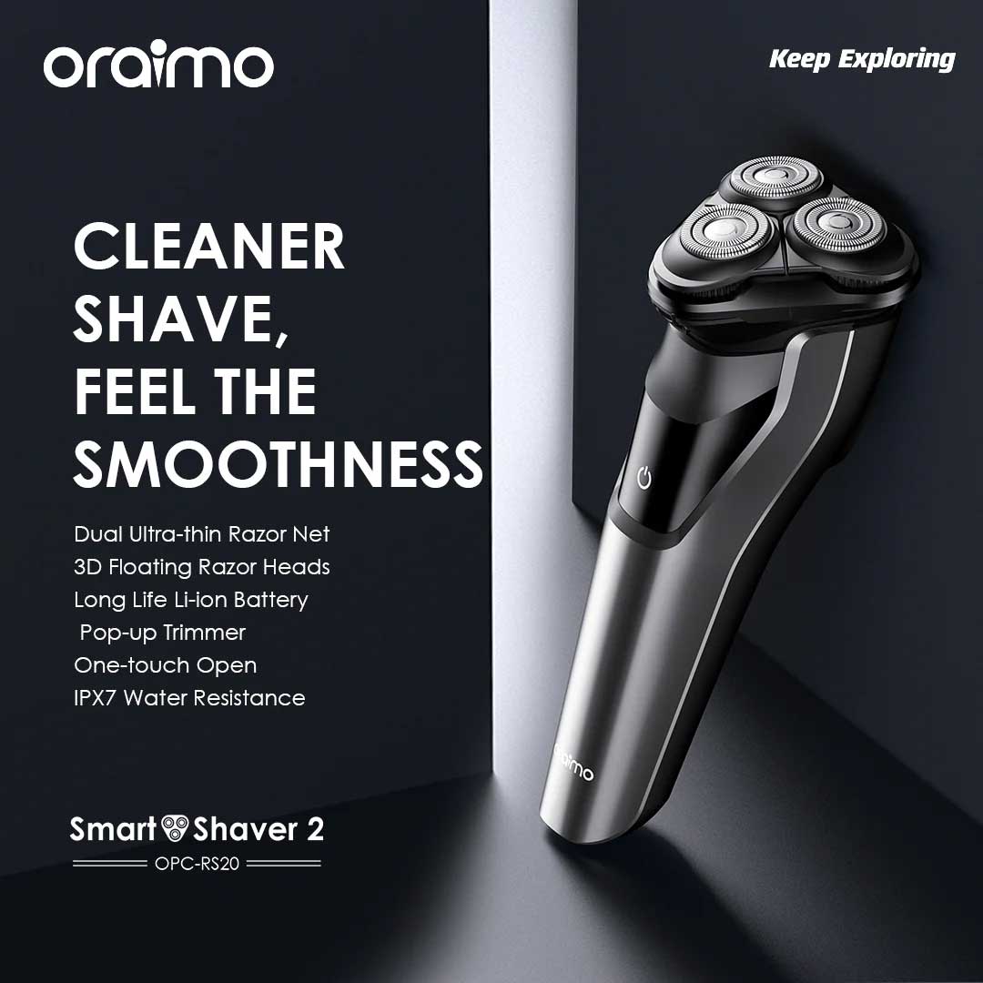 Oraimo Smart Shaver 2 Dual Rotary Electric Shaver 2