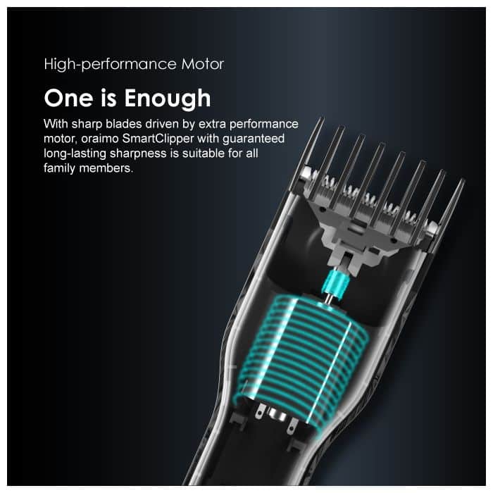 Oraimo SmartClipper Cordless Hair Clipper With 1 Guided Comb 4