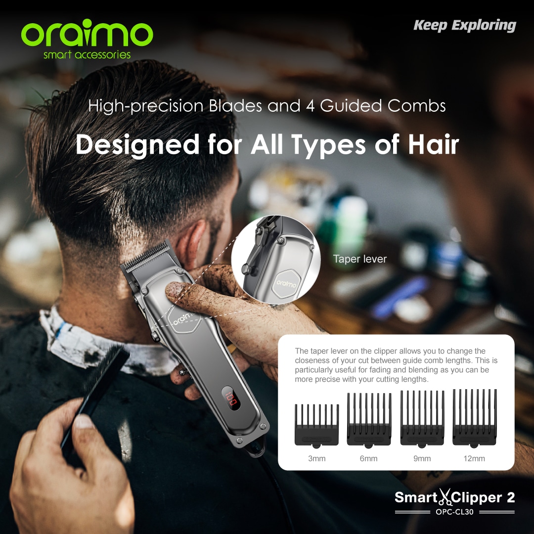 Oraimo SmartClipper2 Professional Cordless Hair Clipper 5