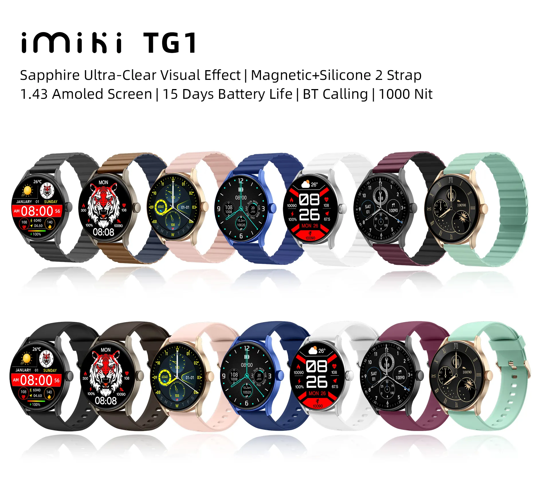 Xiaomi IMILAB IMIKI TG1 Bluetooth Calling Smart Watch 2