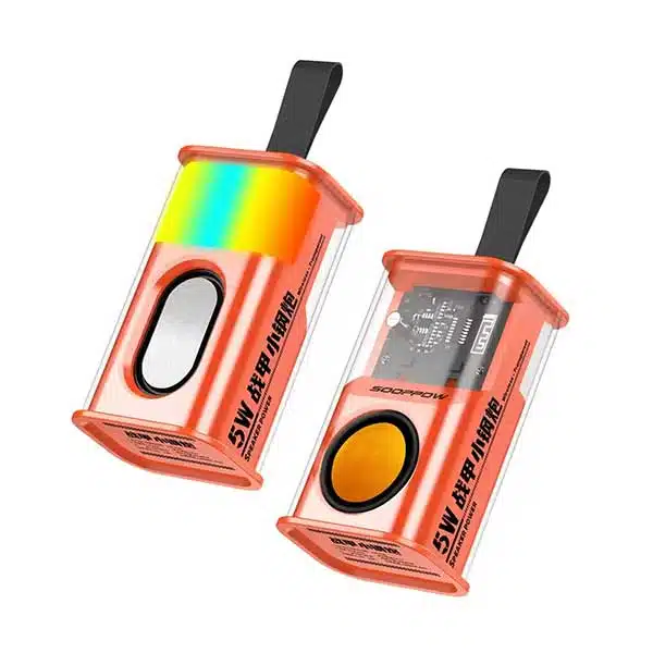 Battle Armour Transparent 5W RGB Wireless Bluetooth Speaker