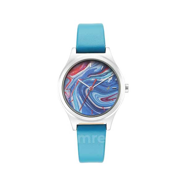 Fastrack 6152SL05 Stunners Multicolor Blue Leather Womens Watch
