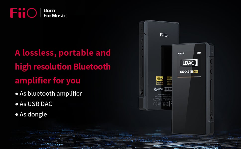 FiiO BTR7 High Resolution Portable Bluetooth DACAMP 7