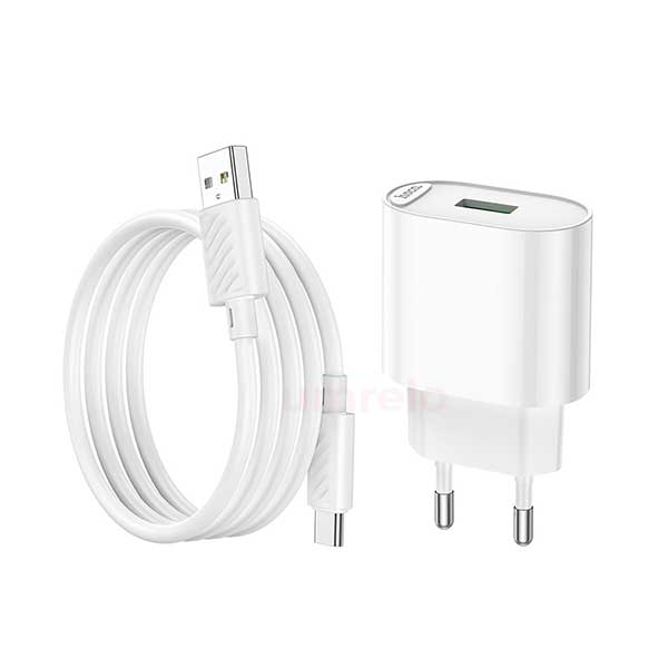 HOCO C109A 18W QC3.0 Fast Charger with Type-C Cable
