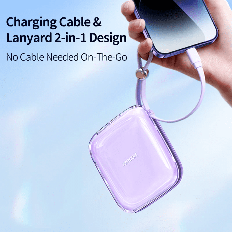 Joyroom JR L003 Jelly Series 10000mAh 22.5W Power Bank with USB C Cable 5 6