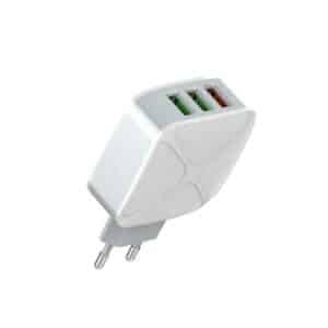 LDNIO A3310Q QC3.0 3 Port Wall Charger With Micro USB Cable 1