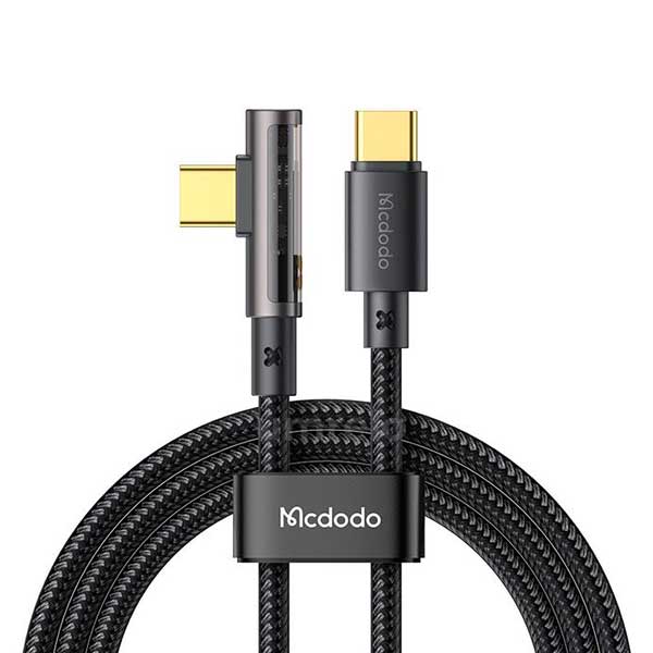 Mcdodo Prism Series 100W Right Angle USB-C to USB-C Transparent Cable