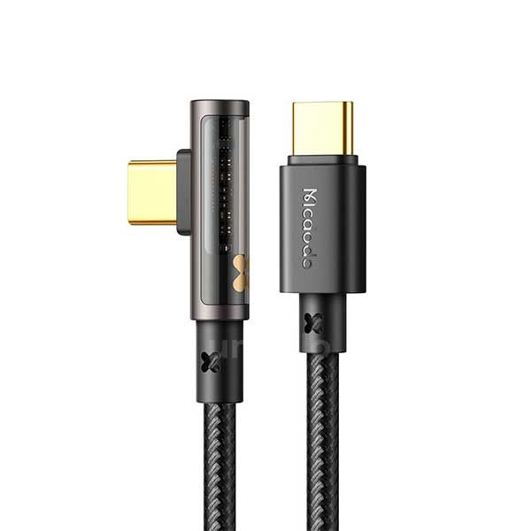 Mcdodo Prism Series 100W Right Angle USB-C to USB-C Transparent Cable