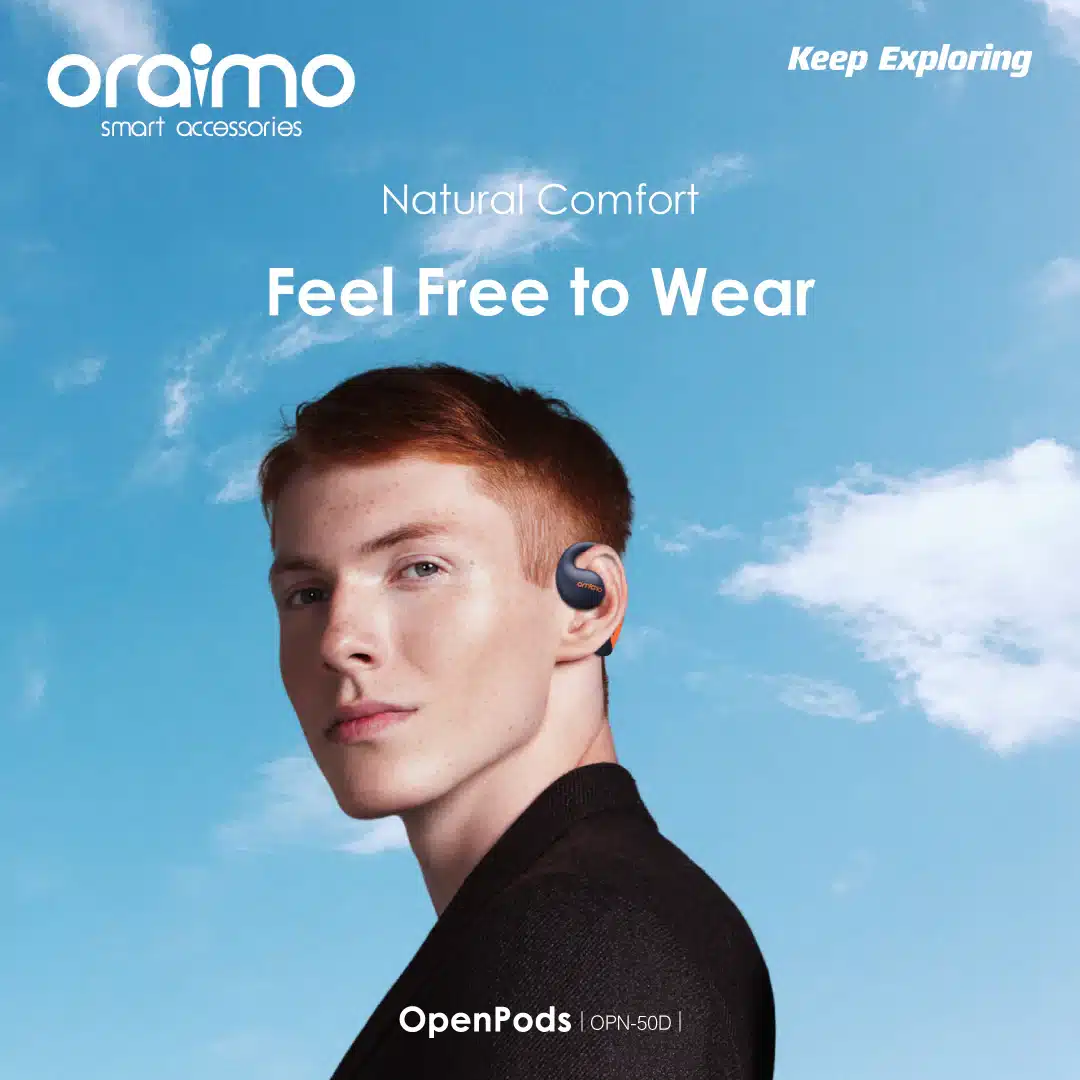 Oraimo OPN 50D Opens Pods Open Ear True Wireless Earphones 3 5
