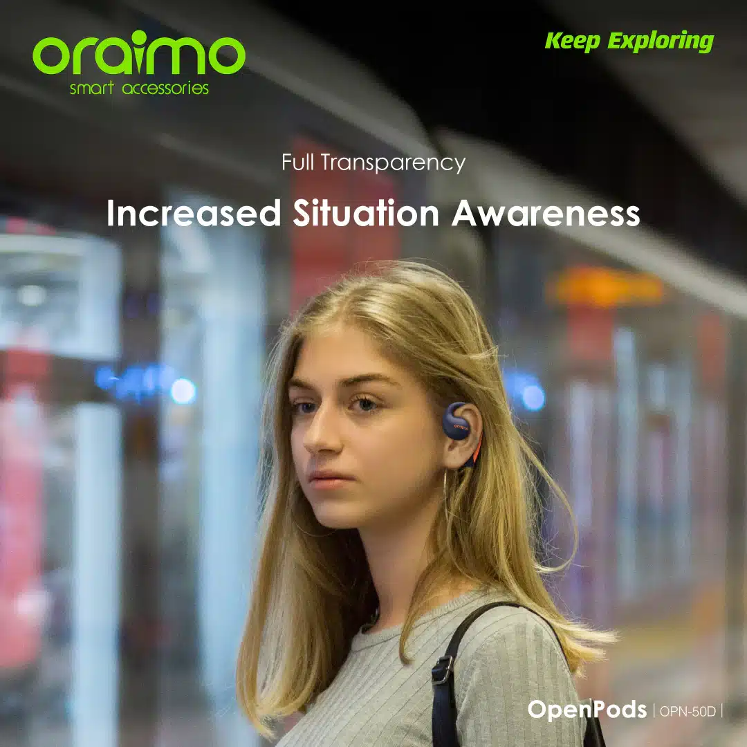 Oraimo OPN 50D Opens Pods Open Ear True Wireless Earphones 3 6