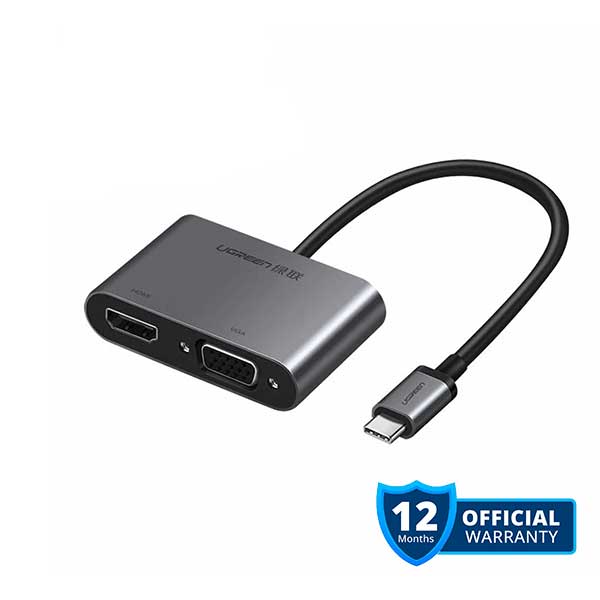 UGREEN CM162 USB-C to HDMI+VGA+USB 3.0 Adapter with PD