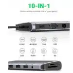 UGREEN CM179 10-in-1 USB C HUB with 4K HDMI - Image 3