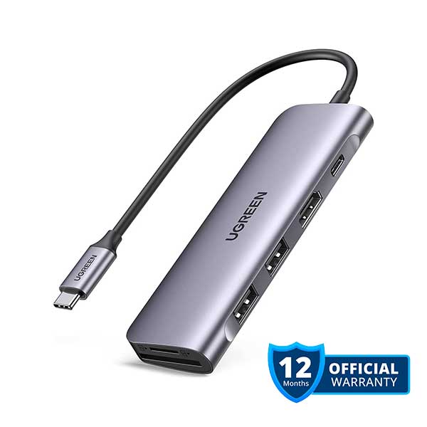 UGREEN CM195 6-in-1 USB-C HUB with PD Power Supply