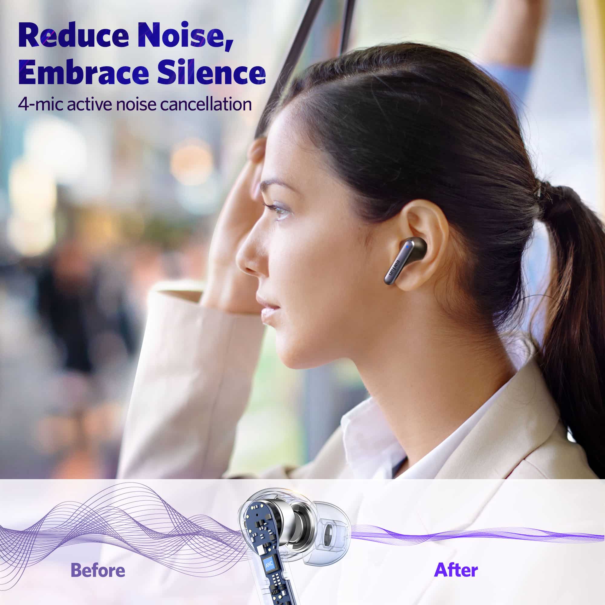 EarFun Air S aptX Active Noise Cancelling True Wireless Earbuds 5