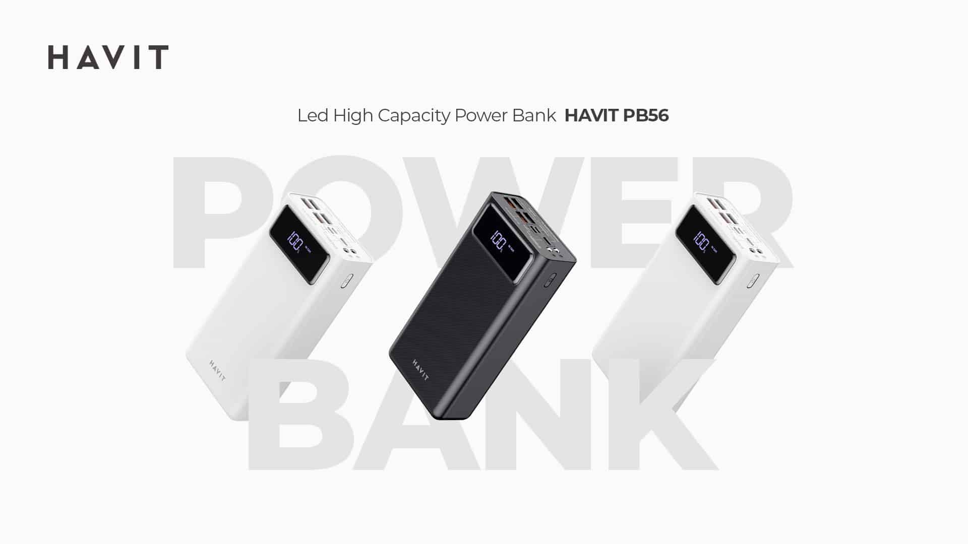 Havit PB56 40000mAh PD18WQC3.0 Power Bank 3 1