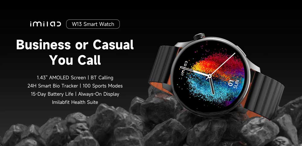 IMILAB W13 AMOLED Screen Bluetooth Calling Smart Watch 3