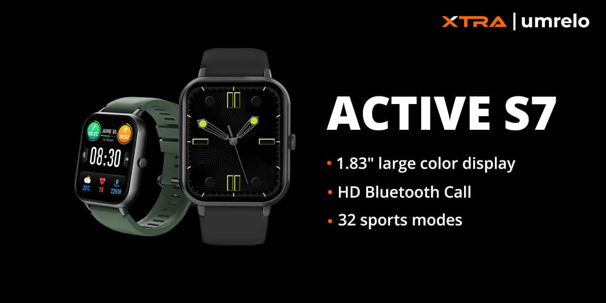 XTRA Active S7 Bluetooth Calling Smart Watch 6