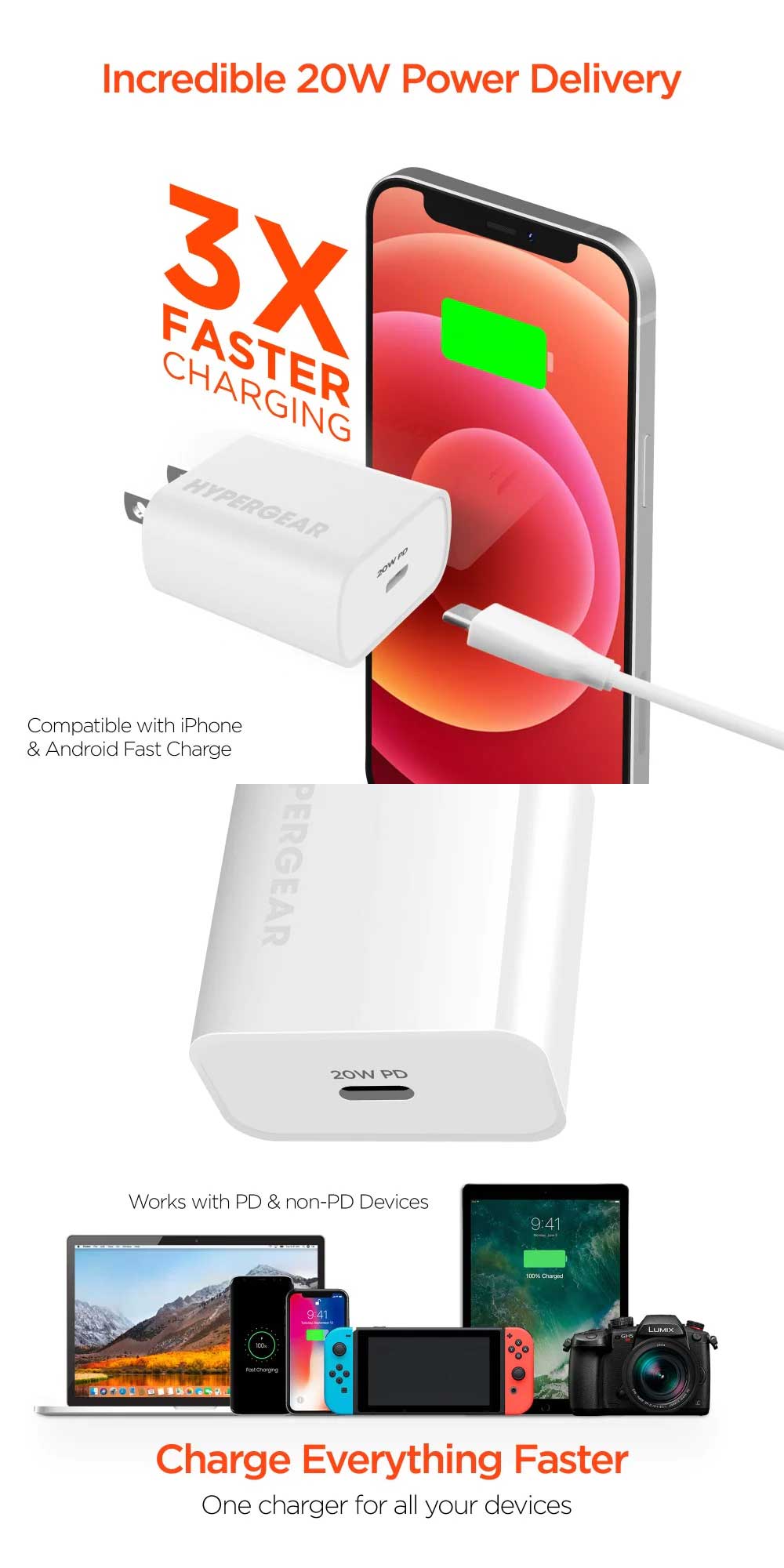 HyperGear 20W USB C PD Wall Charger 2