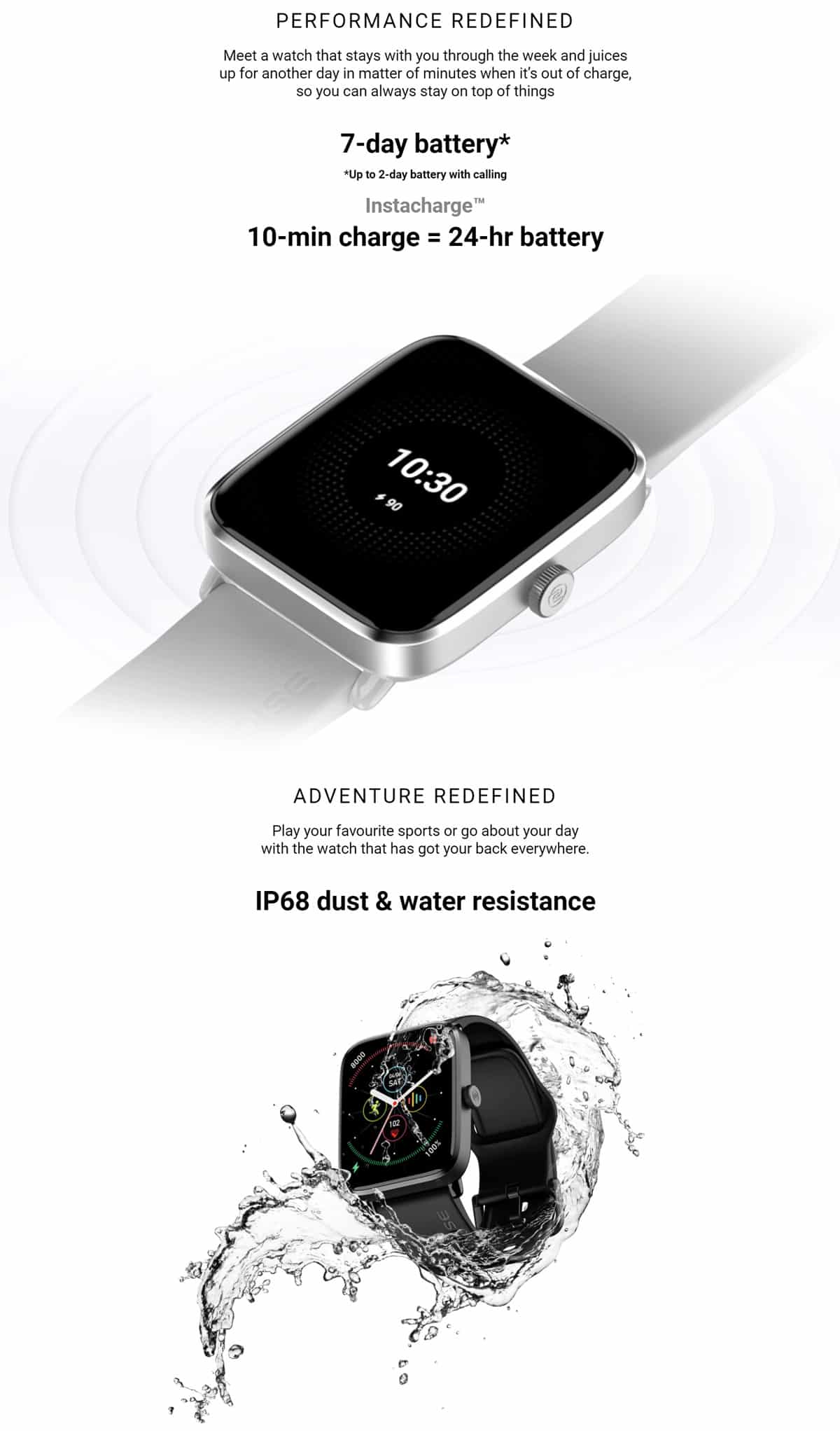 Noise ColorFit Pro 4 Alpha Calling AMOLED Smart Watch 9
