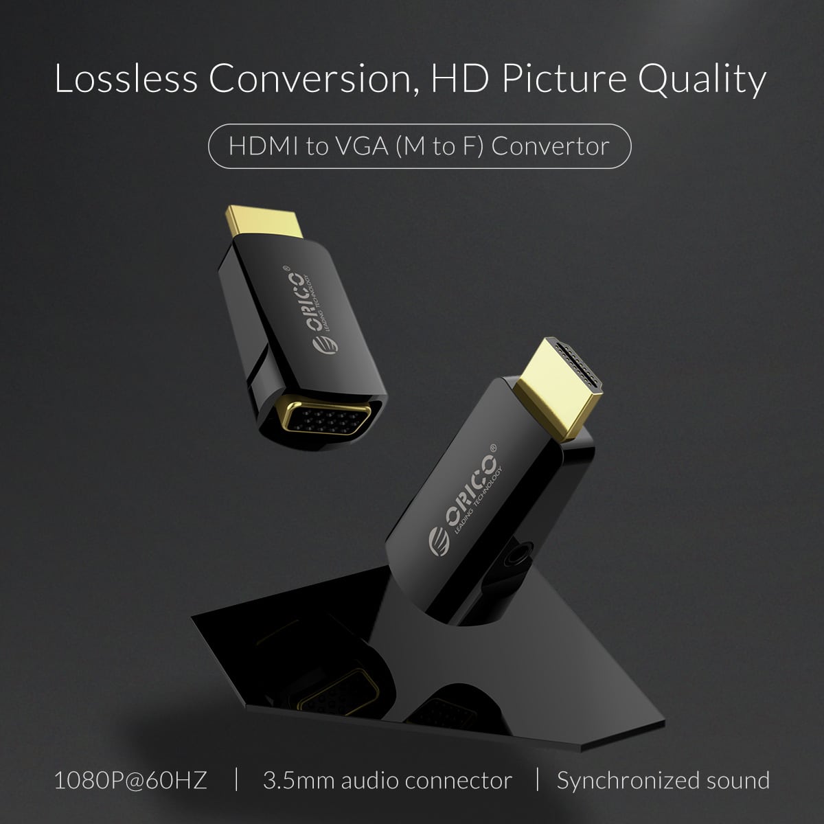 ORICO XD HLFV HDMI to VGA M to F Audio Video Convertor 4