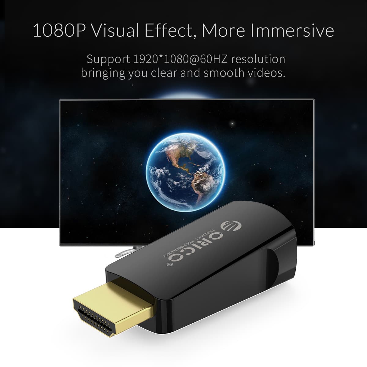 ORICO XD HLFV HDMI to VGA M to F Audio Video Convertor 8