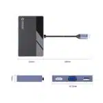 Orico Type-C 5 in 1 Multifunctional Docking Station (DM-5P) - Image 2