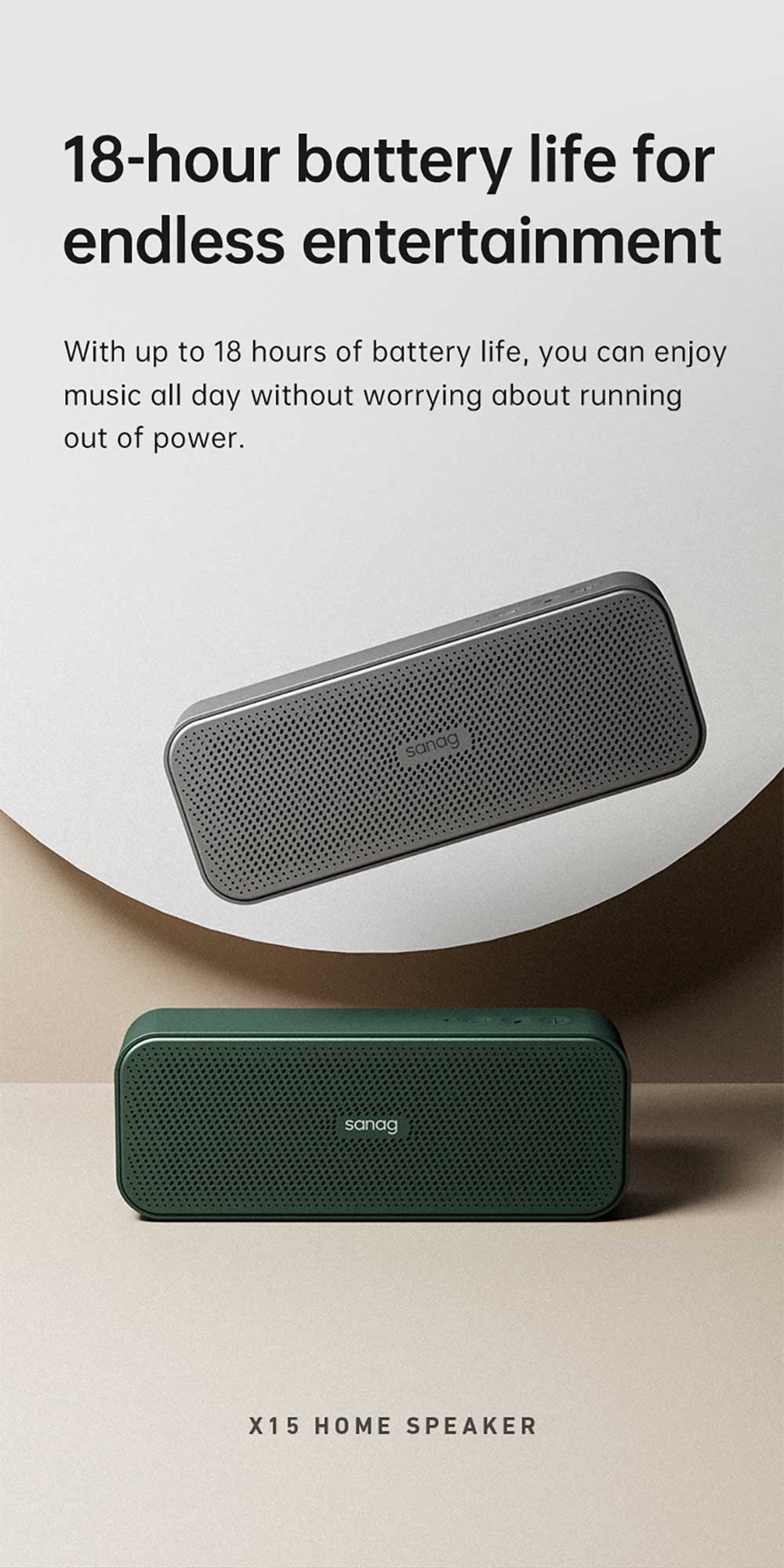 Sanag X15 10W Portable Bluetooth Speaker 5