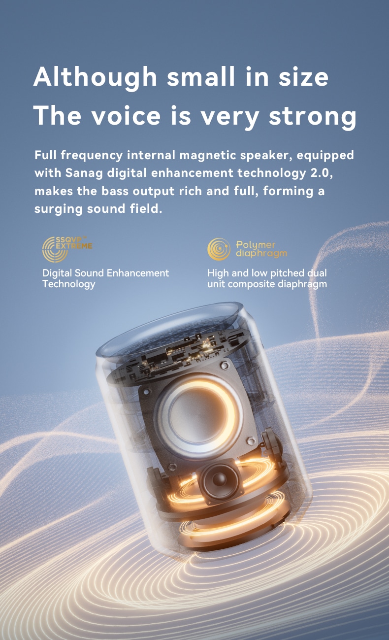 Sanag X2 PRO Mini Bluetooth Speaker With light 4 4