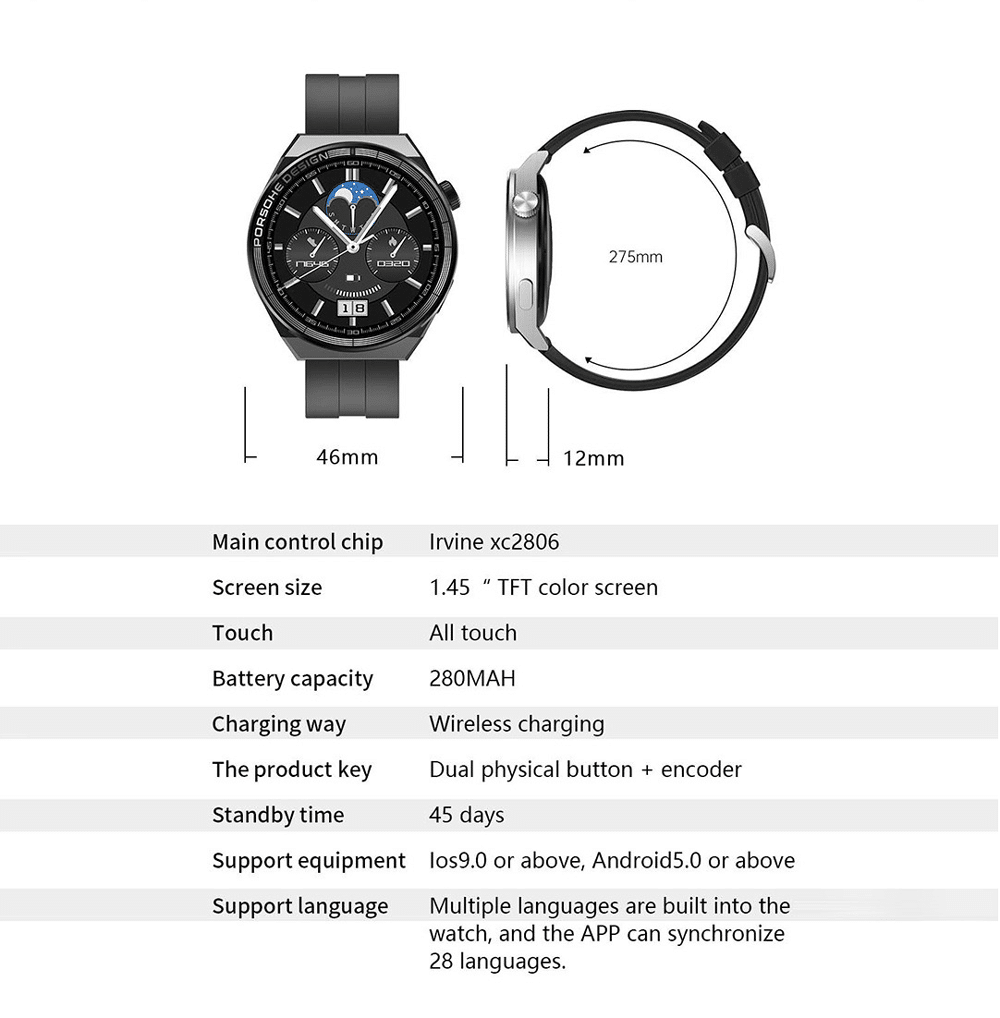 Yison Celebrat SW5PRO Bluetooth Calling Smart Watch 5