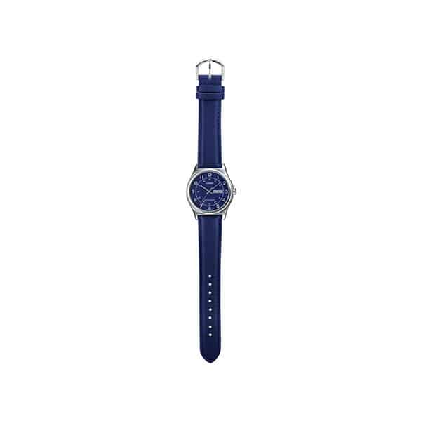 Casio MTP V006L 2B Blue Leather Analog Mens Watch 4