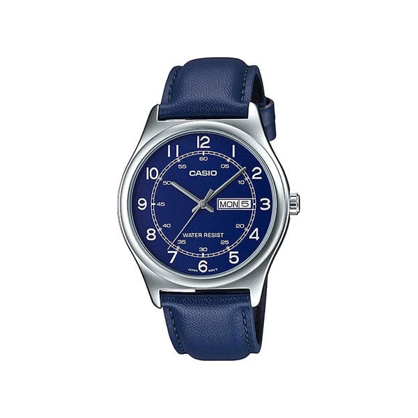 Casio MTP-V006L-2B Blue Leather Analog Men’s Watch
